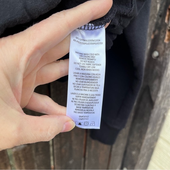 Calvin Klein Performance Logo Cropped V-Neck Sweatshirt Sz L - Picture 5 of 10